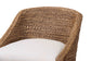 bali & pari Jasper Seagrass Counter Stool with Mahogany Wood Frame - Coastal Seating with Woven Wingback and Cushioned Seat for Kitchen Island or Breakfast Bar, Brown Wash
