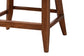 bali & pari Jasper Seagrass Counter Stool with Mahogany Wood Frame - Coastal Seating with Woven Wingback and Cushioned Seat for Kitchen Island or Breakfast Bar, Brown Wash