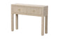 bali & pari Noah Grasscloth 2-Drawer Console Table - Woven Texture Entryway Table with Gold Ring Pulls, Narrow Hallway or Living Room Accent Table, Beige