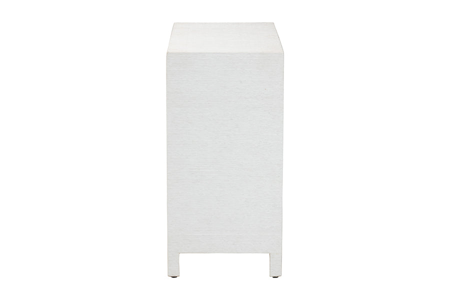 bali & pari Ximena Grasscloth Storage Cabinet - 2-Door Woven Accent Cabinet with Gold Ring Pulls for Living Room, Bedroom, or Entryway
