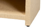 bali & pari William Grasscloth 1-Drawer Nightstand with Open Shelves - Woven Texture Bedside Table with Gold Knob, Modern Coastal Accent Table for Bedroom