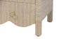 bali & pari Umika Grasscloth Nightstand with Scalloped Base - 3-Drawer Accent Chest with Gold Ring Pulls, Bedroom Storage Table or Side Cabinet