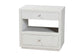 bali & pari Kai Grasscloth End Table - 2-Drawer Accent Table or Nightstand with Open Shelf, Handwoven Decor for Bedroom or Living Room