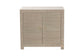 bali & pari Halen Natural Grasscloth Storage Cabinet - Two-Door Console Storage Solution with Gold Ring Pulls, Modern Coastal Organizer for Entryway, Living Room or Bedroom