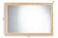 bali & pari Canan Grasscloth Wall Mirror - Handwoven Rectangle Frame Accent Mirror for Bedroom, Entryway, or Living Room