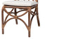 bali & pari Brama Natural Rattan Dining Chair with Decorative Backrest and Cushioned Seat, Boho Coastal Style Seating for Dining Room or Kitchen