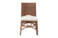 bali & pari Rivan Natural Rattan Dining Chair - Handcrafted Wicker Accent Chair with Woven Back and Cushioned Seat, Boho Coastal Seating for Dining Room or Kitchen