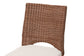 bali & pari Rivan Natural Rattan Dining Chair - Handcrafted Wicker Accent Chair with Woven Back and Cushioned Seat, Boho Coastal Seating for Dining Room or Kitchen