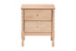 Baxton Studio Laurent Nightstand - 2-Drawer Bedside Table with Bamboo-Style Turned Legs, Cottage Farmhouse End Table for Bedroom