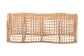 bali & pari Daiki Natural Rattan Bench with Curved Frame - Lightweight Decorative Accent Seating for Entryway, Bedroom, or Living Room