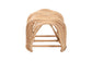 bali & pari Daiki Natural Rattan Bench with Curved Frame - Lightweight Decorative Accent Seating for Entryway, Bedroom, or Living Room