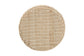 bali & pari Sarna Natural Rattan End Table - Handwoven Wicker Accent Table with Scalloped Base and Two-Tone Finish, Boho Coastal Style Side Table