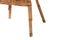 bali & pari Tara 2-Piece Natural Rattan Dining Chair - Handwoven Wicker Armchair with Curved Backrest, Boho Coastal Seating