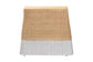 bali & pari Palm Scallop Natural Rattan Console Table - Handwoven Wicker Accent Table, Coastal & Boho Decor, Rectangle 36", Two-Tone White/Natural