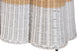 bali & pari Palm Scallop Natural Rattan Console Table - Handwoven Wicker Accent Table, Coastal & Boho Decor, Rectangle 36", Two-Tone White/Natural