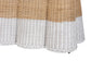 bali & pari Palm Scallop Natural Rattan Console Table - Handwoven Wicker Accent Table, Coastal & Boho Decor, Rectangle 54", Two-Tone White/Natural