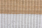 bali & pari Palm Scallop Natural Rattan Console Table - Handwoven Wicker Accent Table, Coastal & Boho Decor, Rectangle 54", Two-Tone White/Natural
