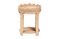 bali & pari Latoya Natural Rattan End Table - Handwoven Wicker 2-Tier Side Table with Scalloped Border for Living Room or Bedroom