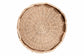 bali & pari Latoya Natural Rattan End Table - Handwoven Wicker 2-Tier Side Table with Scalloped Border for Living Room or Bedroom