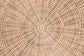 bali & pari Latoya Natural Rattan End Table - Handwoven Wicker 2-Tier Side Table with Scalloped Border for Living Room or Bedroom