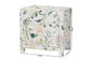 Baxton Studio Connery Floral End Table - 3-Drawer Decorative Accent Storage Cabinet