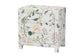 Baxton Studio Connery Floral End Table - 3-Drawer Decorative Accent Storage Cabinet