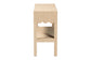 bali & pari Mason Natural Grasscloth Console Table - Two-Tier Entryway Table with Scalloped Apron, Modern Coastal Accent Table for Living Room or Hallway