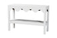 bali & pari Nolan Natural Grasscloth Console Table - Two-Tier Entryway Table with Scalloped Apron, Modern Coastal Accent Table for Living Room or Hallway