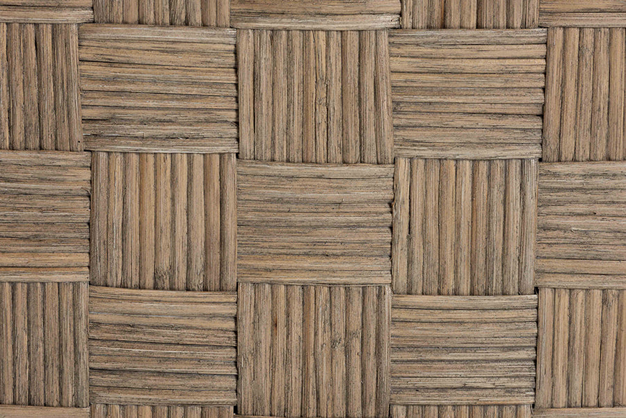 bali & pari Fatima Natural Rattan Dining Chair with Cushion - Handwoven Wicker Side Chair with Basketweave Back and Seat, Coastal Boho Seating for Dining Room or Kitchen