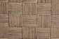 bali & pari Fatima Natural Rattan Dining Chair with Cushion - Handwoven Wicker Side Chair with Basketweave Back and Seat, Coastal Boho Seating for Dining Room or Kitchen