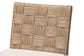 bali & pari Fatima Natural Rattan Counter Stool with Cushion - Handwoven Wicker Stool with Basketweave Back and Seat, Coastal Boho Seating for Kitchen or Dining Area