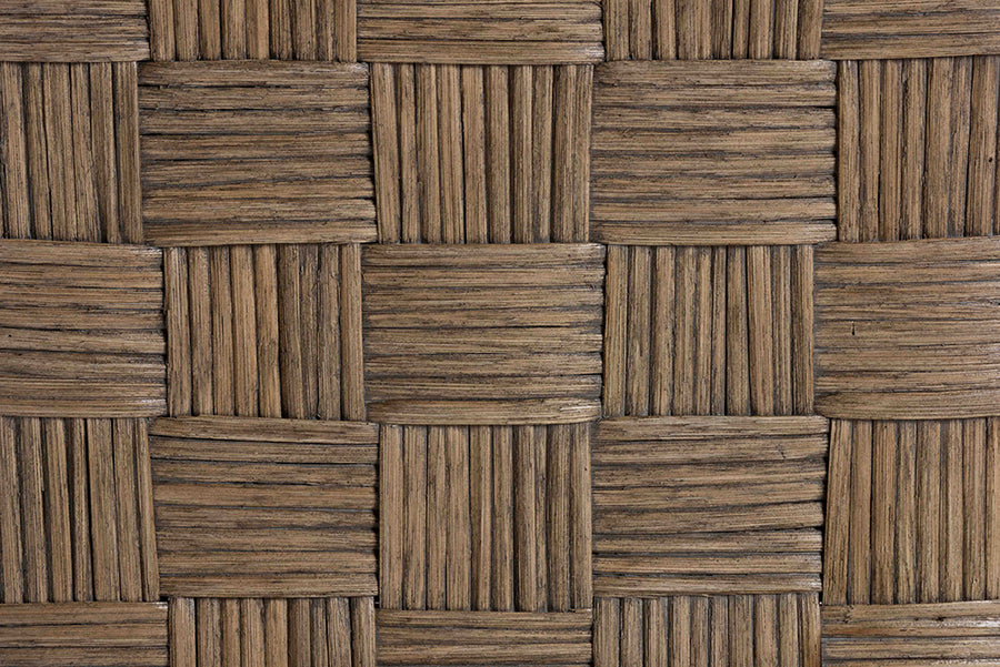 bali & pari Fatima Natural Rattan Counter Stool with Cushion - Handwoven Wicker Stool with Basketweave Back and Seat, Coastal Boho Seating for Kitchen or Dining Area