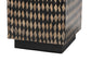 bali & pari Paulo Decorative End Table with Bamboo Diamond Pattern - Modern Accent Side Table for Living Room or Bedroom, Square