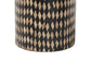 bali & pari Paulo Decorative End Table with Bamboo Diamond Pattern - Modern Accent Side Table for Living Room or Bedroom, Round