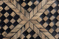 bali & pari Paulo Decorative End Table with Bamboo Diamond Pattern - Modern Accent Side Table for Living Room or Bedroom, Round