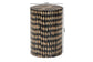 bali & pari Paulo Decorative End Table with Bamboo Diamond Pattern - Modern Accent Side Table for Living Room or Bedroom, Round
