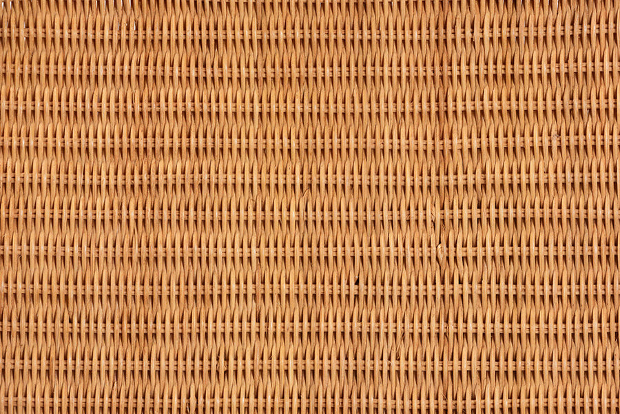 bali & pari Ayleen Natural Rattan Basket Set with Scalloped Lids - Handwoven Wicker Storage Boxes, Boho Coastal Home Decor, 3-Piece Set