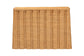 bali & pari Andrea Natural Rattan Console Table - Handwoven Wicker Accent Table with Pleated Skirt, Boho Coastal Decor