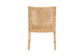 bali & pari Alexis Natural Rattan Dining Chair - Handcrafted Wingback Accent Chair with Woven Back and Removable Seat Cushion, Coastal Boho Seating for Kitchen or Dining Room