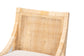 bali & pari Alexis Natural Rattan Dining Chair - Handcrafted Wingback Accent Chair with Woven Back and Removable Seat Cushion, Coastal Boho Seating for Kitchen or Dining Room
