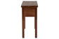 bali & pari Alannis Mahogany Wood Console Table - Accent Table with Carved Floral Apron for Entryway, Living Room, or Hallway