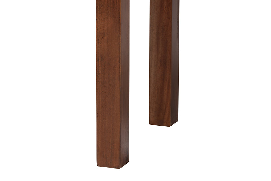bali & pari Alannis Mahogany Wood Console Table - Accent Table with Carved Floral Apron for Entryway, Living Room, or Hallway
