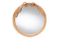 bali & pari Creusa Natural Rattan Round Wall Mirror -Handwoven Wicker Frame with Decorative Bow Accent, Coastal Boho Wall Decor for Entryway, Bedroom, or Living Room