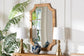 bali & pari Thiago Natural Rattan Wall Mirror - Handwoven Wicker Rectangle Mirror with Scalloped Corners, Coastal Boho Wall Decor for Entryway, Bedroom, or Living Room