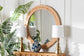 bali & pari Nara Natural Rattan Wall Mirror - Handwoven Braided Wicker Frame, Coastal Boho Wall Decor for Entryway, Bedroom, or Living Room, Round