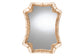 bali & pari Yusra Natural Rattan Wall Mirror - Handwoven Wicker Frame with Freeform Silhouette, Coastal Boho Wall Decor for Entryway Bedroom or Living Room