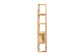 bali & pari Labonita Natural Rattan Wall Shelf - 3-Tier Wall-Mounted Display Unit with Arching Frame for Entryway, Living Room, or Bathroom