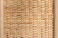 bali & pari Labonita Natural Rattan Wall Shelf - 3-Tier Wall-Mounted Display Unit with Arching Frame for Entryway, Living Room, or Bathroom