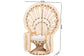 bali & pari Nafisa Natural Rattan Peacock Chair - Handwoven Wicker Accent Chair with Fan Backrest and Removable Cushion, Boho Coastal Accent Seating for Living Room or Events