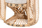 bali & pari Nafisa Natural Rattan Peacock Chair - Handwoven Wicker Accent Chair with Fan Backrest and Removable Cushion, Boho Coastal Accent Seating for Living Room or Events